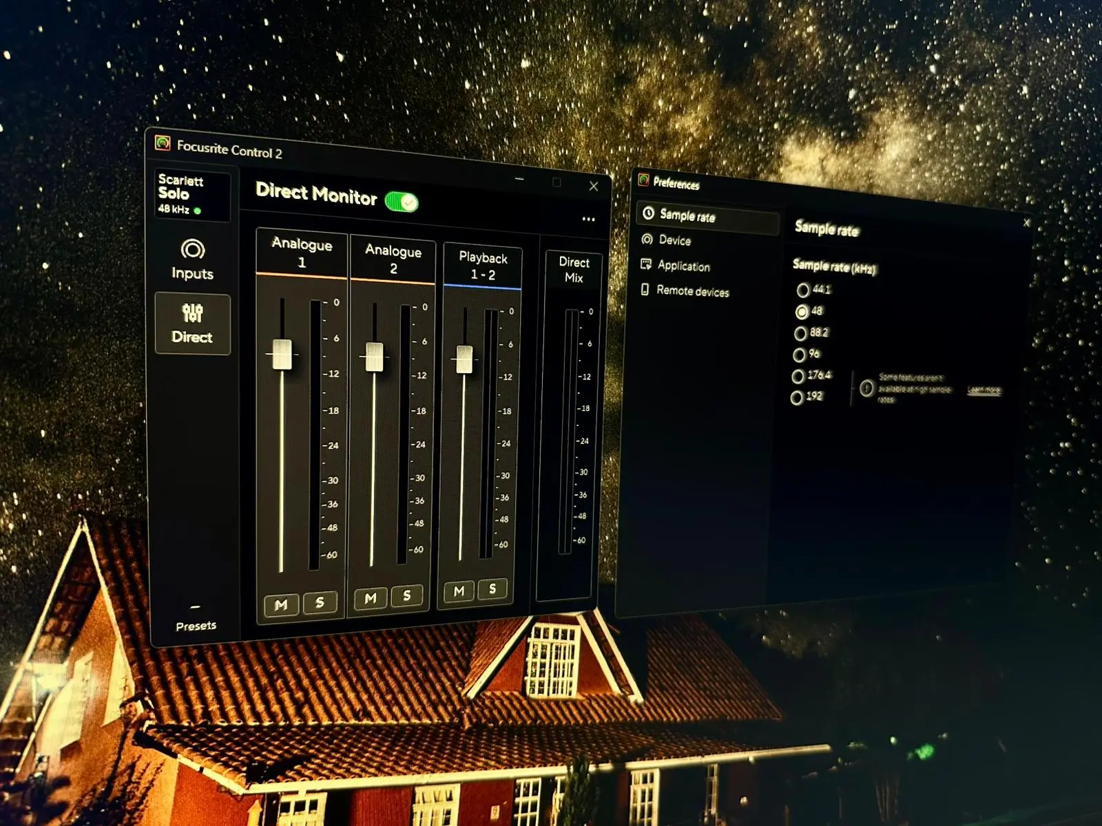 Focusrite Scarlett Solo Gen 4 Ön Panel Tasarımı